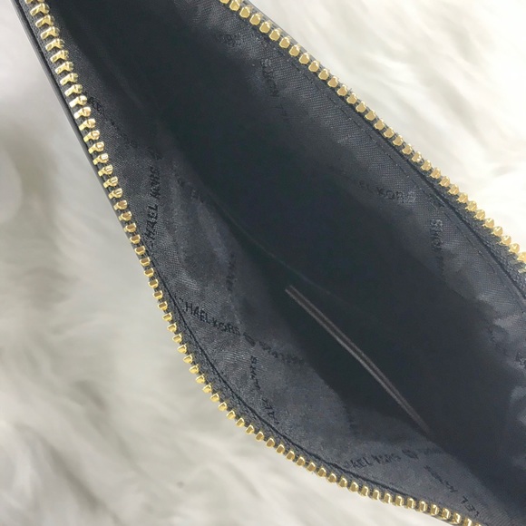 🖤 NEW MICHAEL KORS 🖤 BLACK CLUTCH STUD ELLIS - Picture 5 of 6